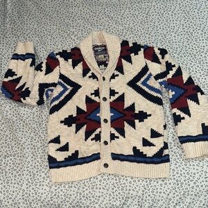 OshKosh B'gosh Geometric Pattern Cardigan - Cream